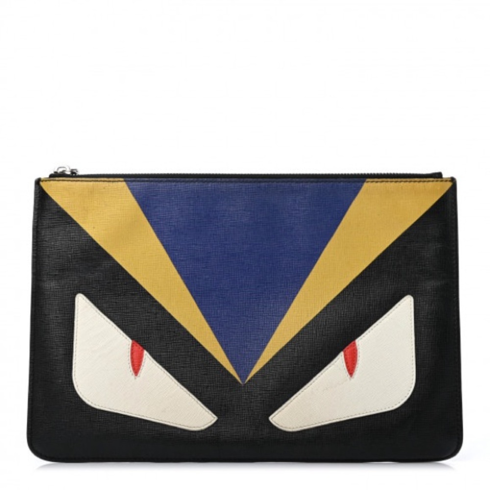 Vitello Elite Monster Eyes Pouch Black Neon Blue